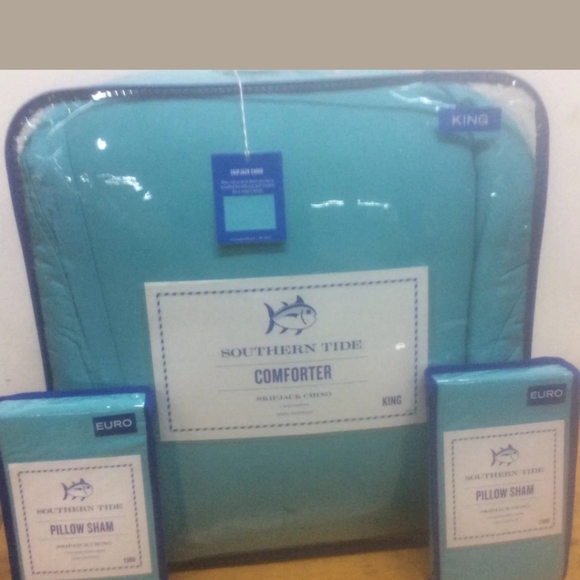 New Southern Tide King 3pc Comforter Set SkipJack - Picture 2 of 5